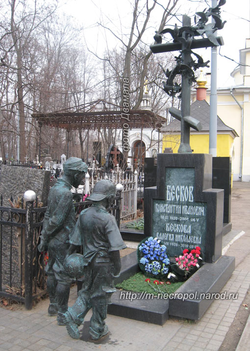 могила К.И. Бескова, фото Двамала, вариант 2011 г. 