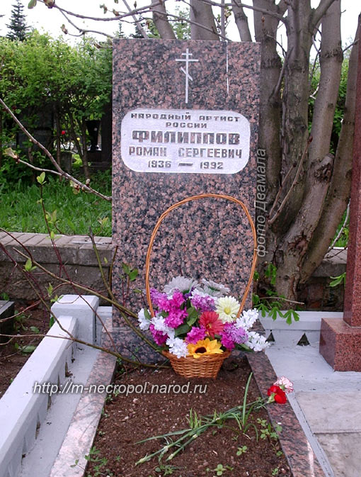 могила Романа Филиппова, фото Двамала 2005 г.