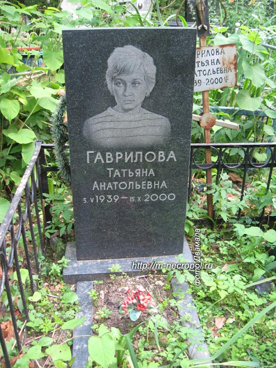 могила Т.А. Гавриловой, фото Двамала, 2010 г.