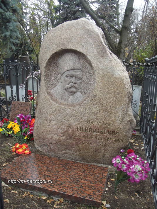 могила В. А. Гиляровского, фото Двамала