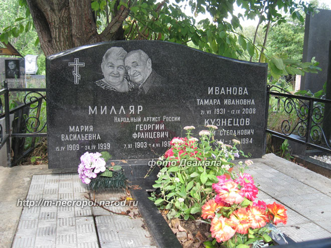 могила Георгия Милляра, фото Двамала, 27.8.2010 г.