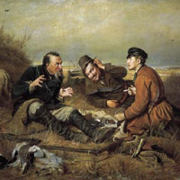 Василий Перов. Охотники на привале, 1871 