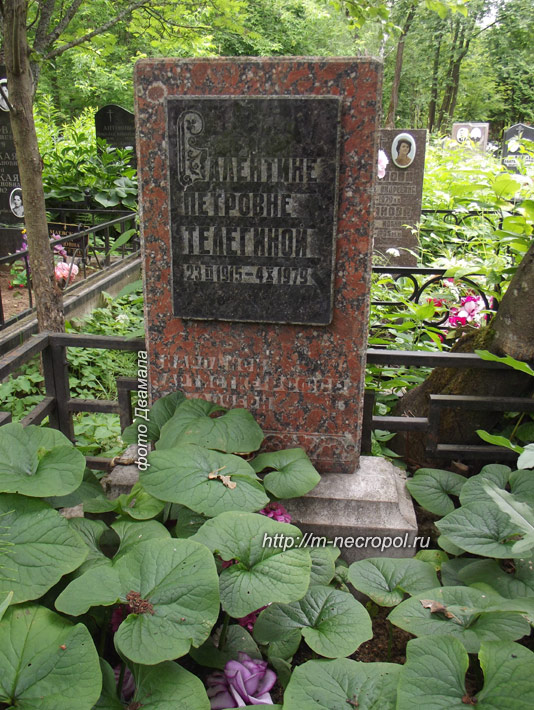 могила Валентины Телегиной, фото Двамала, 2014 г. 